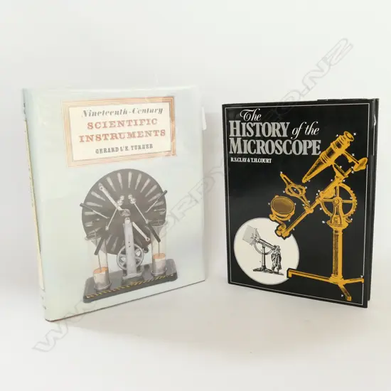 2 BOOKS: 19thC SCIENTIFIC INSTRUMENTS & THE HISTORY OF THE MICROSCOPE